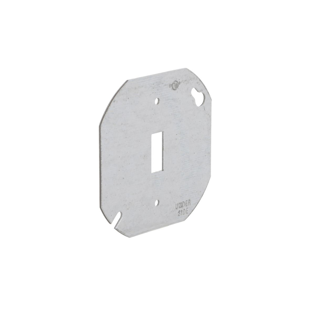 Product image for Raco 729 4" Octagon Cover, Flat, Toggle Switch