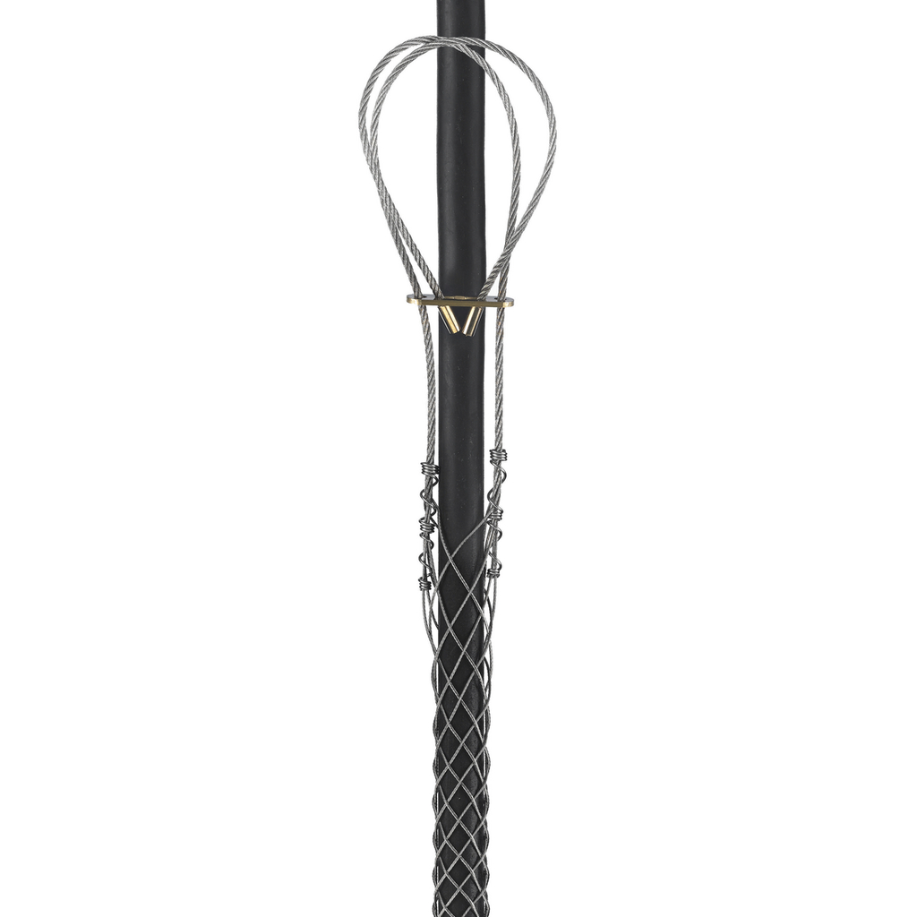 Product image for Hubbell / Kellems 02201050 Support Grip, Universal Eye, Single Weave, Closed Mesh, Tin-Coated Bronze, 1.00-1.24"