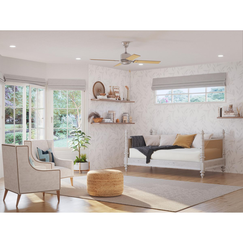 Clifton Heights 52" 4-Blade Brushed Nickel ceiling fan