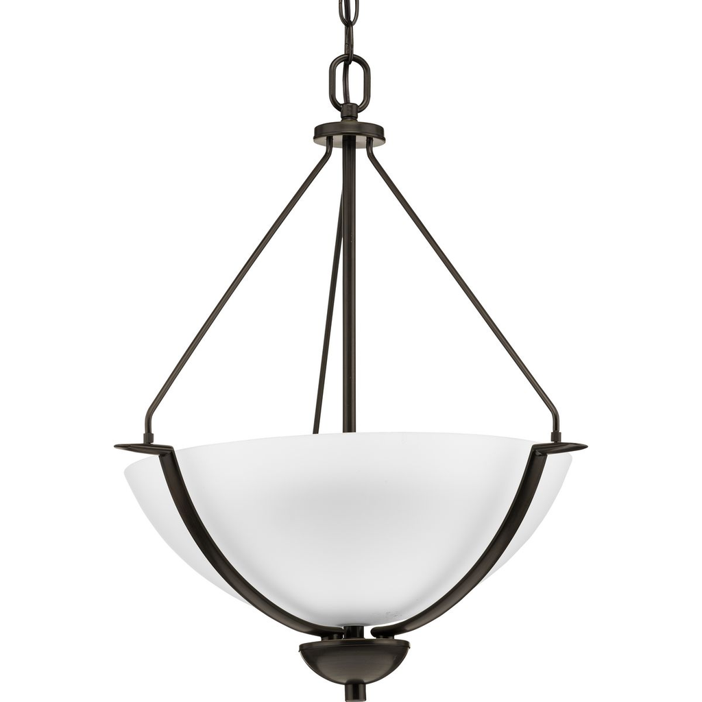 Product image for Progress P3912-20W Bravo Collection Three-Light Inverted Pendant