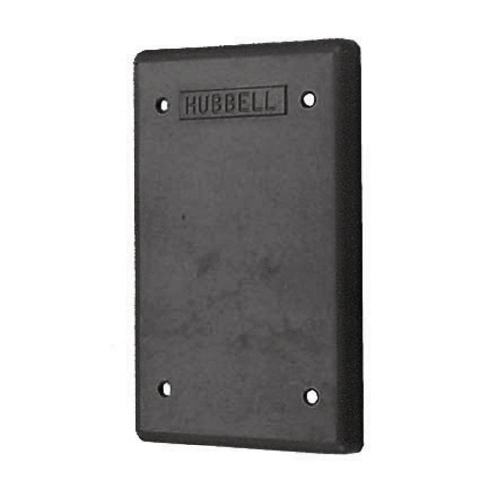 Product image for Hubbell HBL6087COVER FOR 6080OS BOX, BK PHENOLIC
