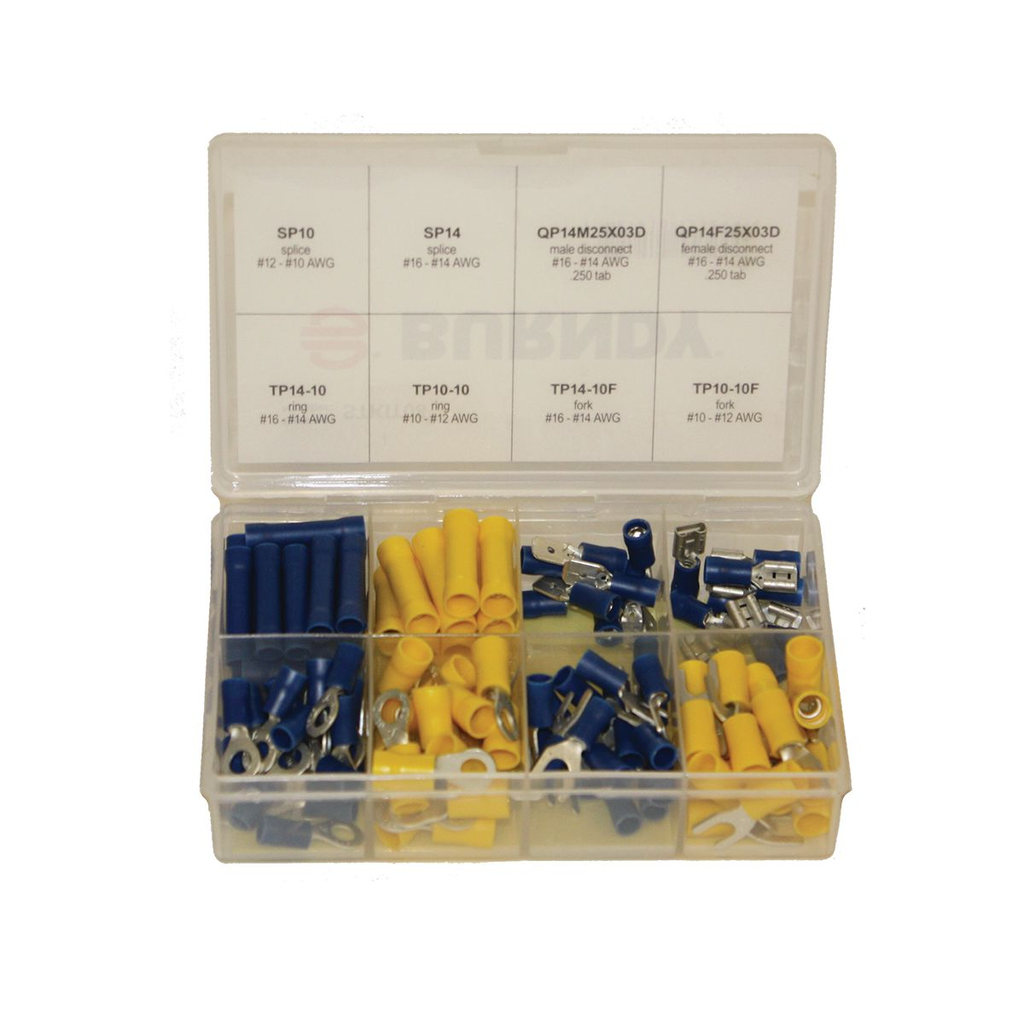 Burndy STKIT08 Terminal Kit, Vinyl Insulated, Tin Plated, 8 Slot Term Kit Product image for Burndy STKIT08 Terminal Kit, Vinyl Insulated, Tin Plated, 8 Slot Term Kit
