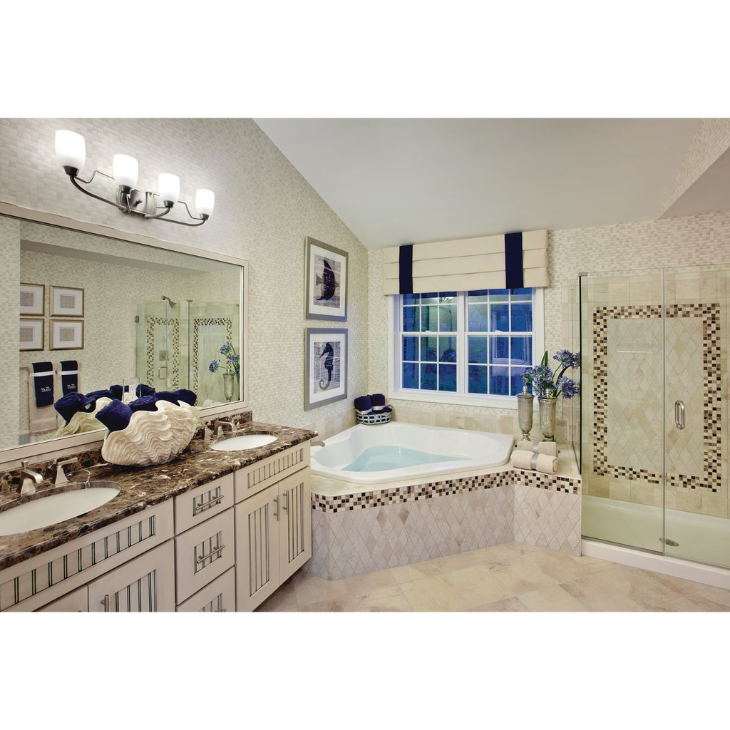 Four-Light Brushed Nickel Bath Light