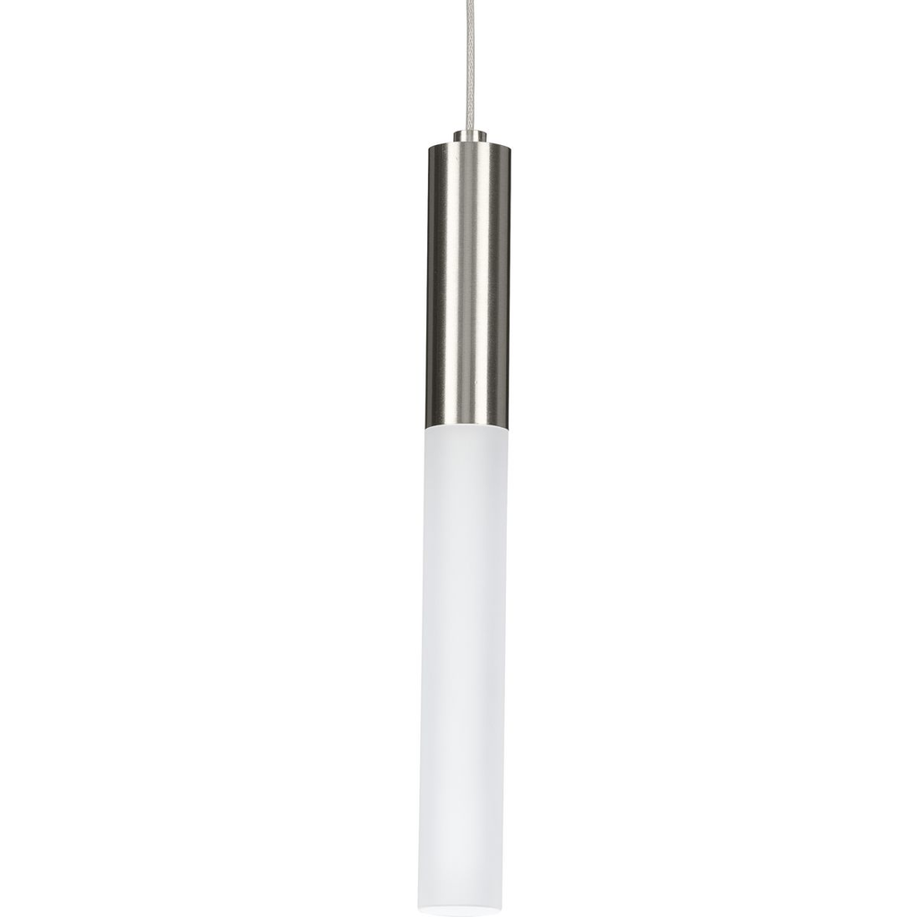 Product image for Progress P500321-009-30 Kylo LED Collection One-Light Brushed Nickel Modern Style Hanging Pendant Light