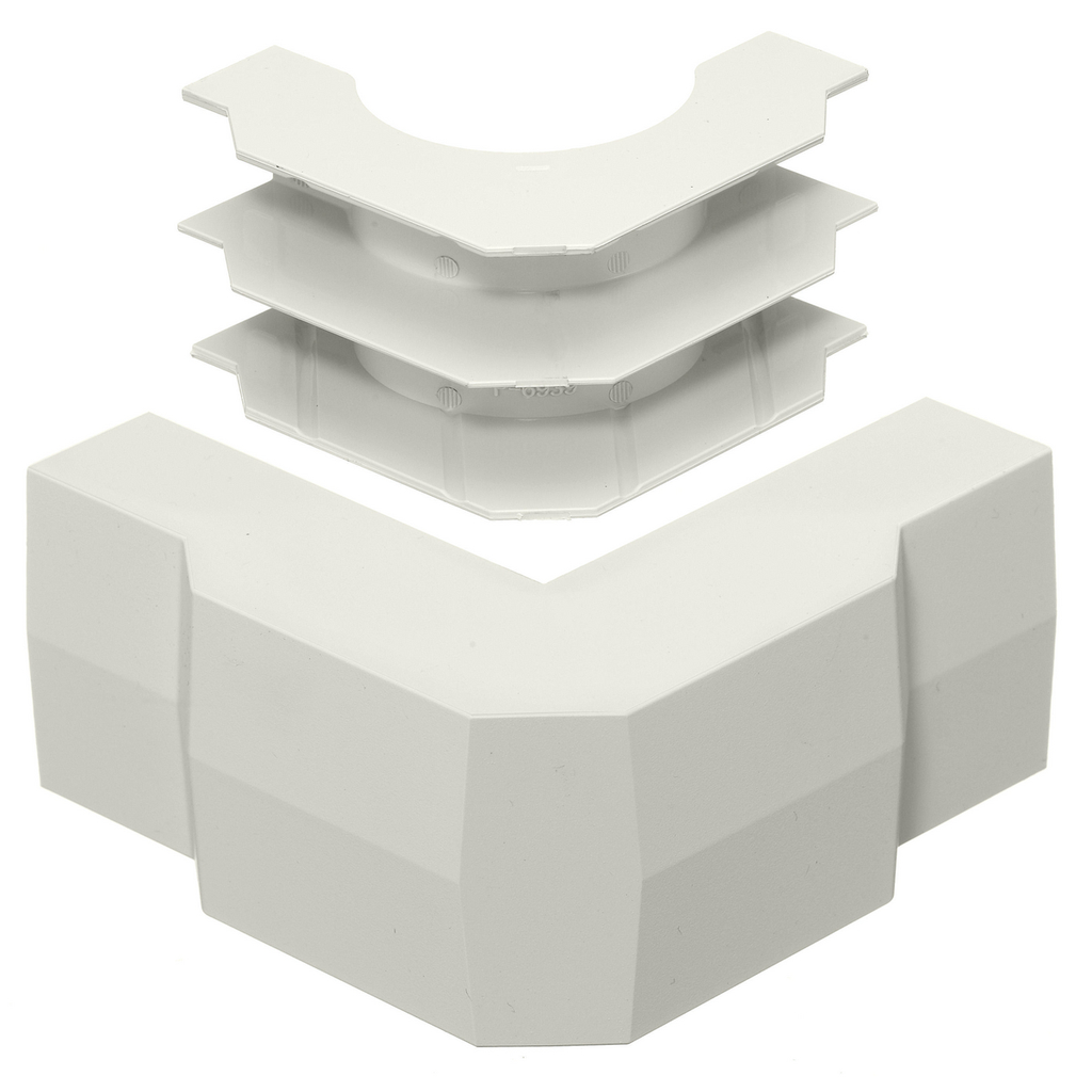 Product image for Hubbell PW2EEBC WALLTRAK2, BS+CVR, EXT ELBOW