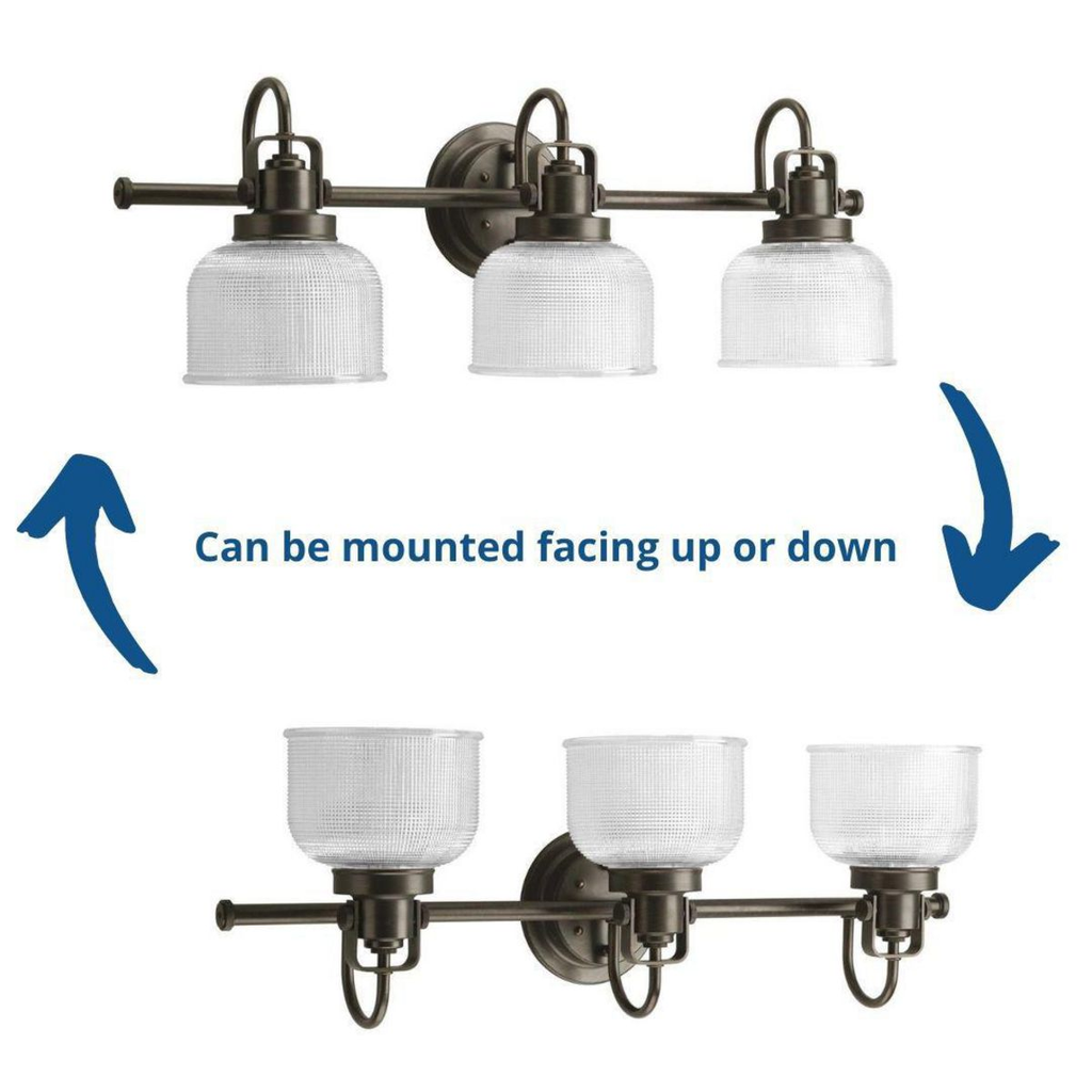 Three-Light Venetian Bronze Bath Light