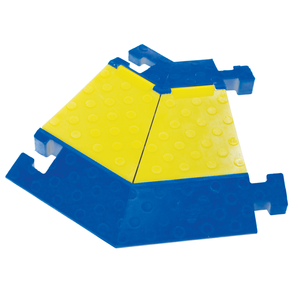 Product image for Hubbell HBLTT545LB TRUKTRAK, 5CH, 45 DEG, LEFT ELBOW