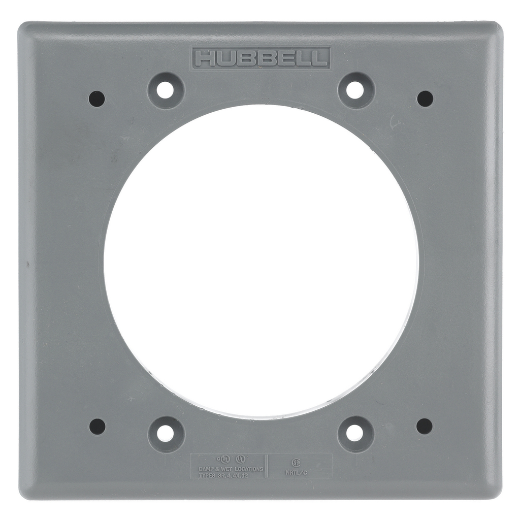 Product image for Hubbell HBL2030AP Watertight Pin and Sleeve Device Straight Wall Box Adapter