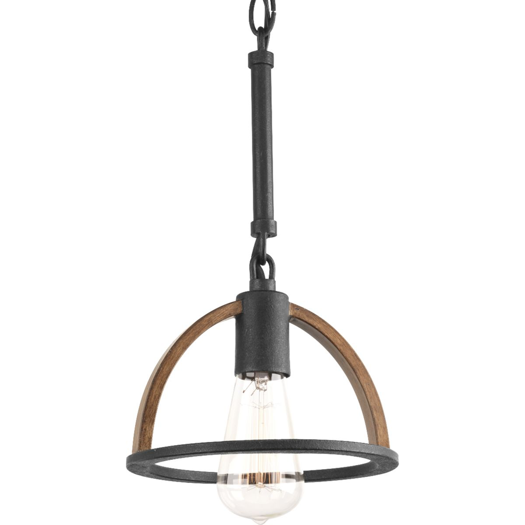 Progress P5315-71 Trestle Collection One-Light Gilded Iron Farmhouse Mini-Pendant Light Product image for Progress P5315-71 Trestle Collection One-Light Gilded Iron Farmhouse Mini-Pendant Light