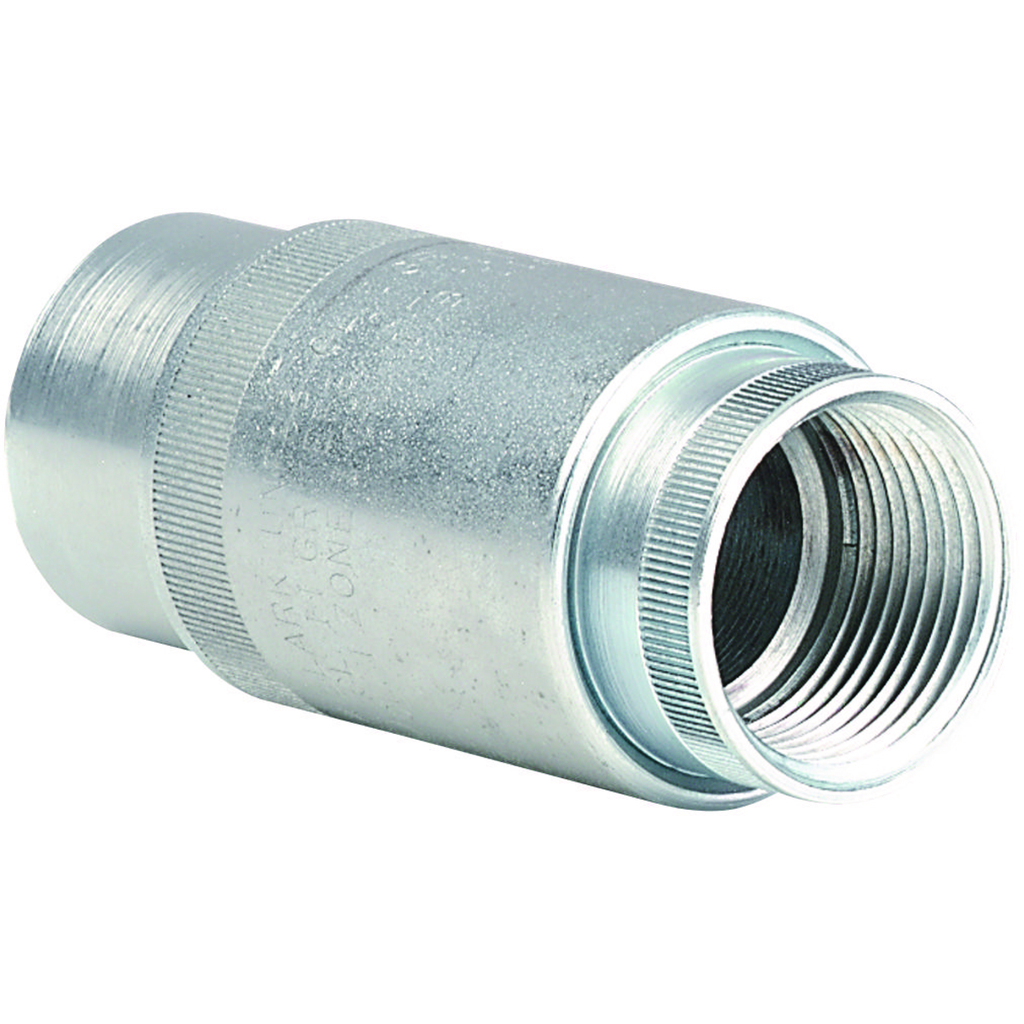 Product image for Hubbell Electrical Systems UNFS1 1/2 Inch Zinc Plated Steel Short Female Expansion Conduit Union