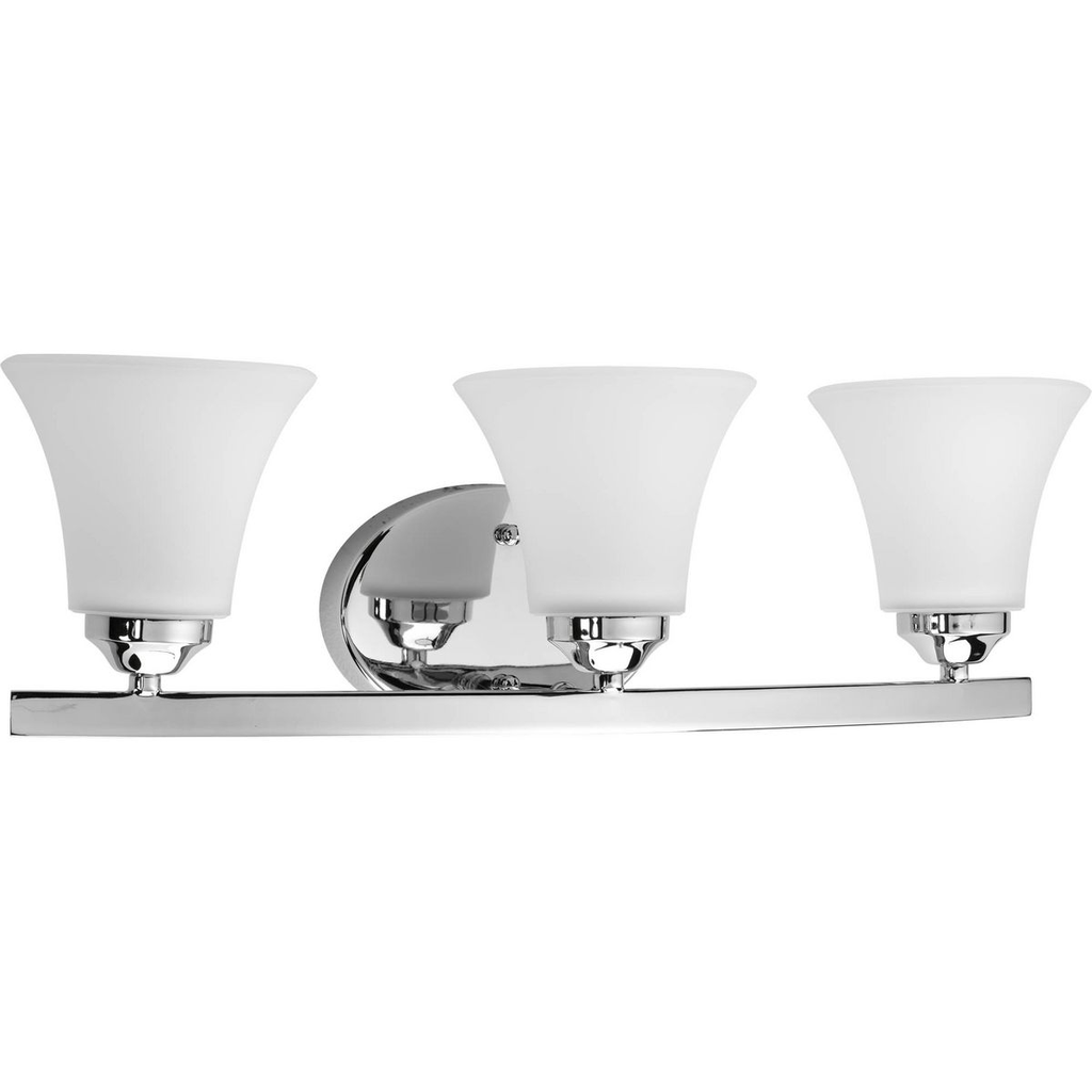 Three-Light Chrome Bath Light