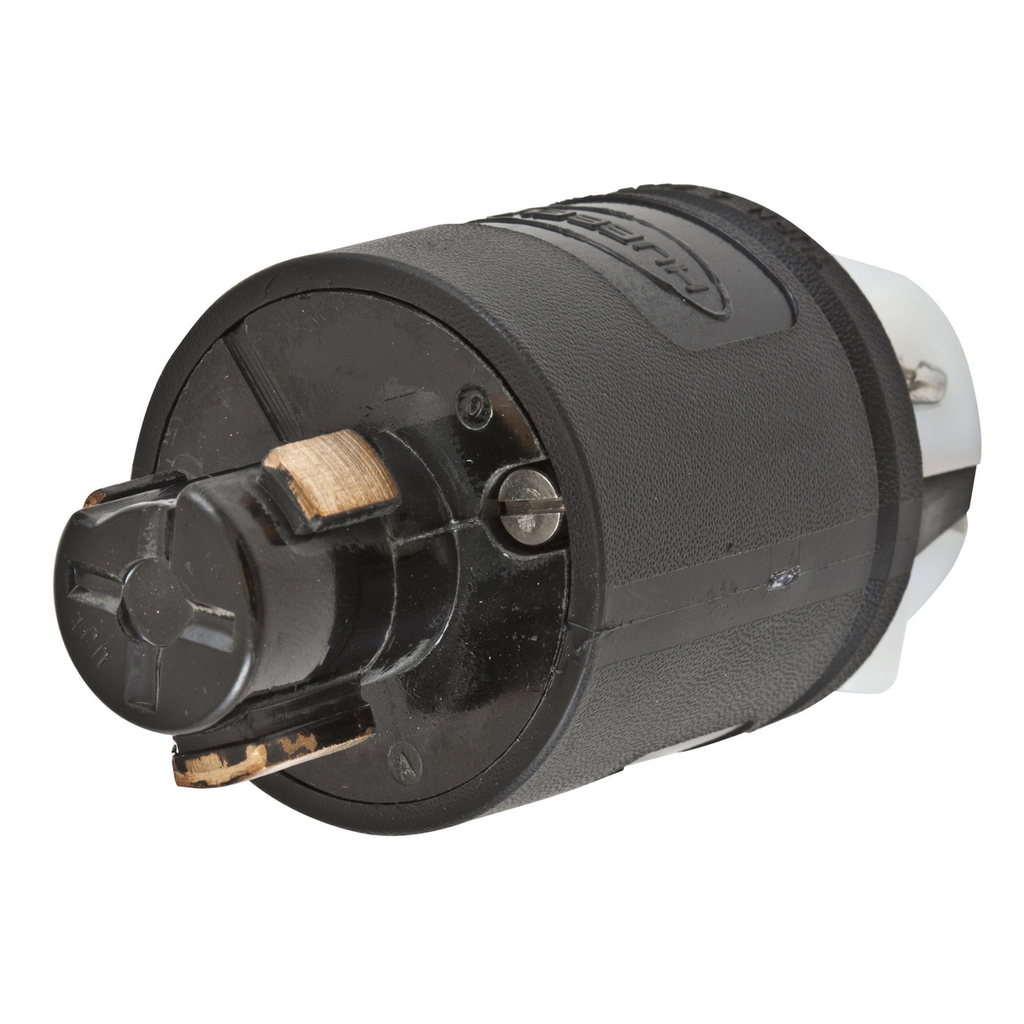 Hubbell HBL23005GB 20 Amp 125 Volt 2-Pole 3-Wire Black and White Locking Plug Product image for Hubbell HBL23005GB 20 Amp 125 Volt 2-Pole 3-Wire Black and White Locking Plug