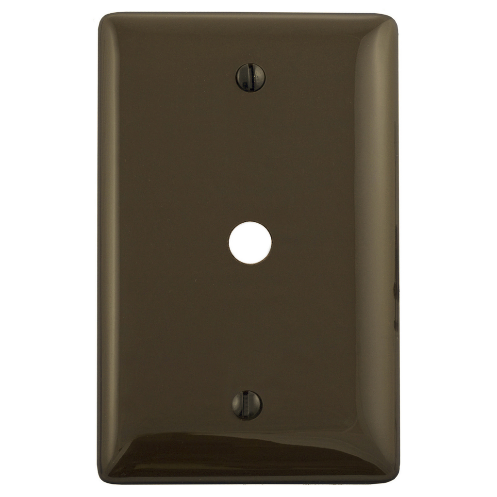 Product image for Hubbell NP11 WALLPLATE, 1-G, .406" OPNG, BOX MT, BR