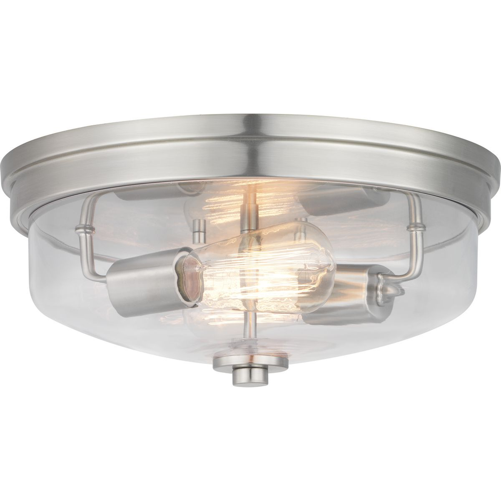 Product image for Progress P350121-009 Blakely Collection Two-Light 13-5/8" Flush Mount