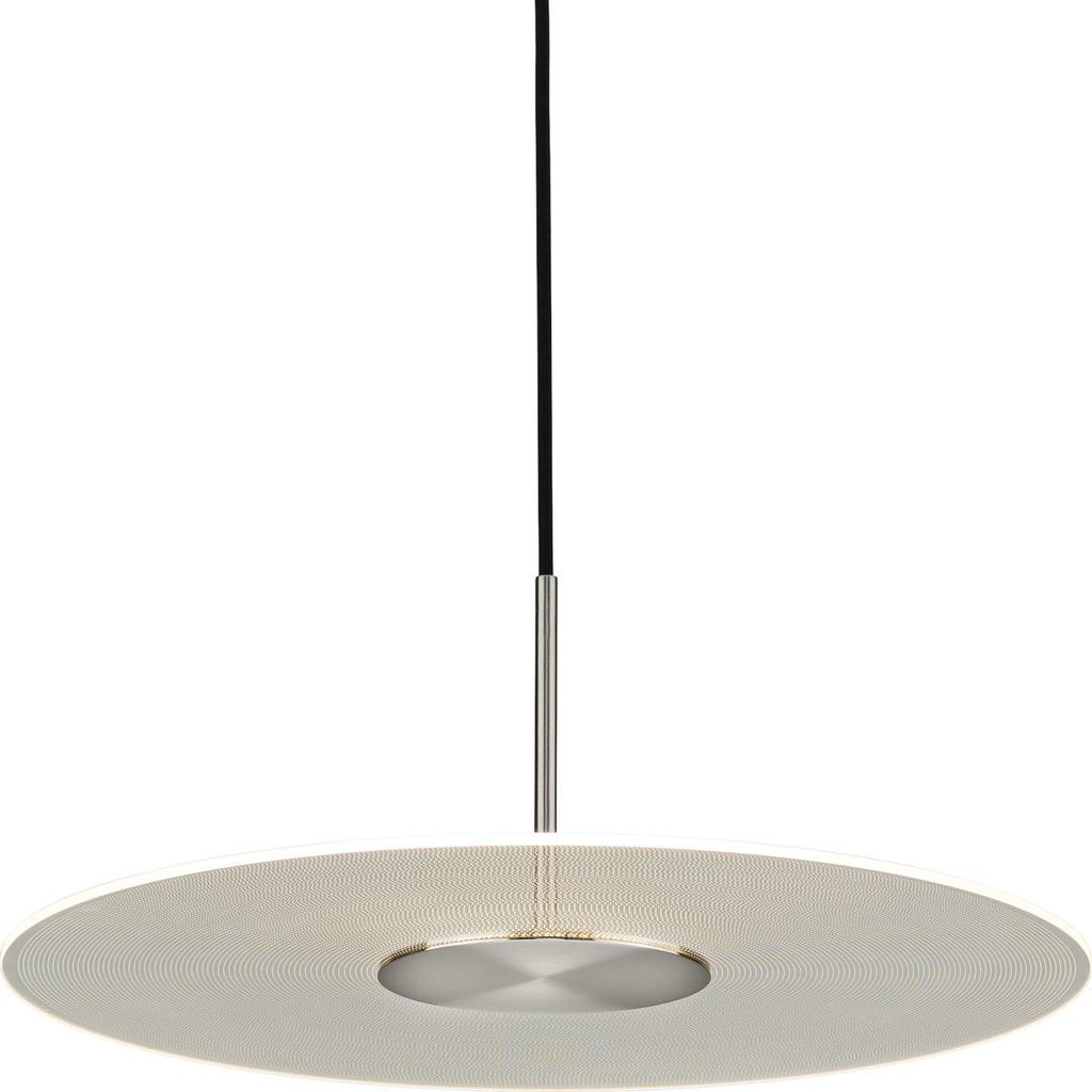 Product image for Progress P500318-009-30 Spoke LED Collection Brushed Nickel Modern Style Hanging Pendant Light