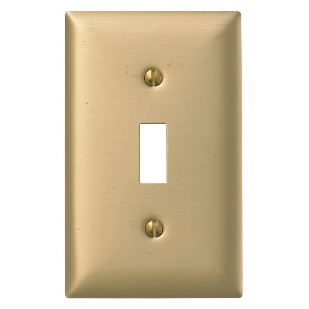 Product image for HWDK SBP1 WALLPLATE, 1-G, TOG, BRS