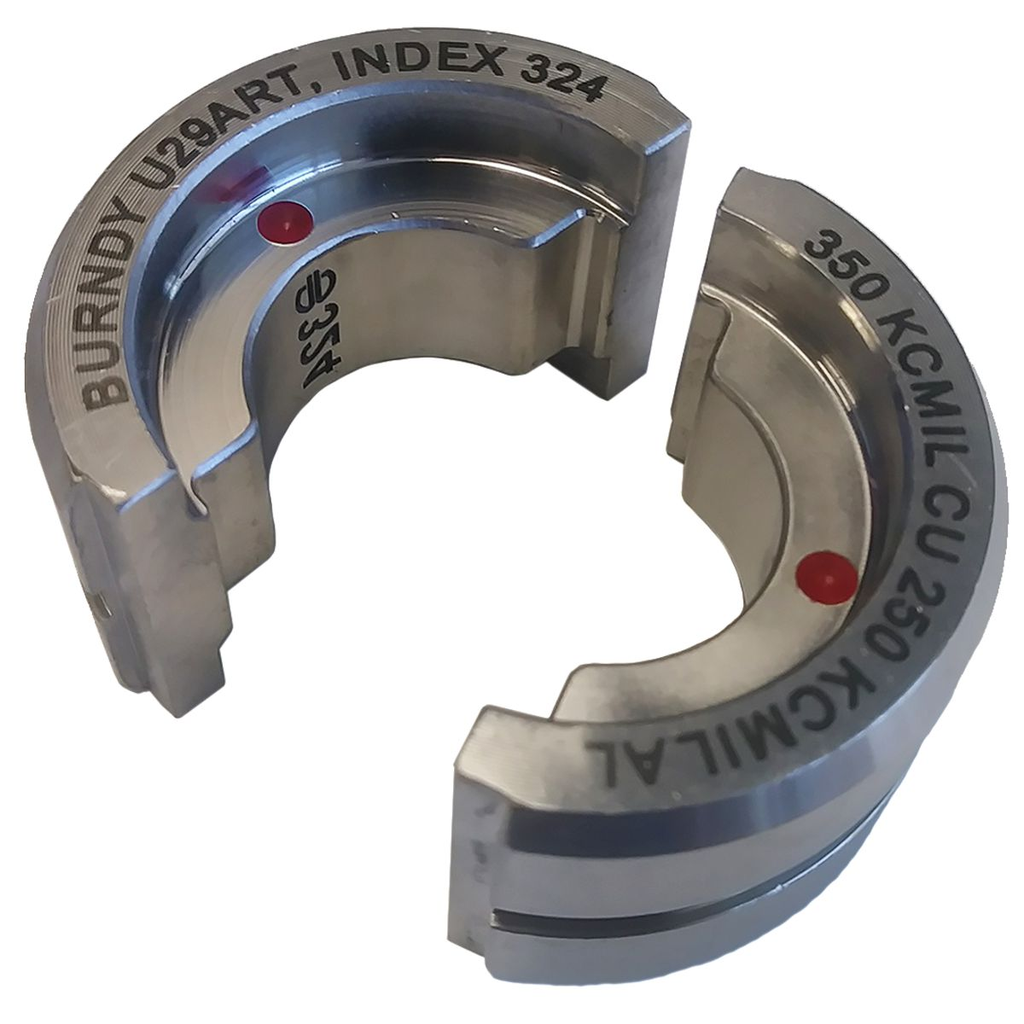 Product image for Burndy U29ART Stainless Steel U Die, Red, Index 324