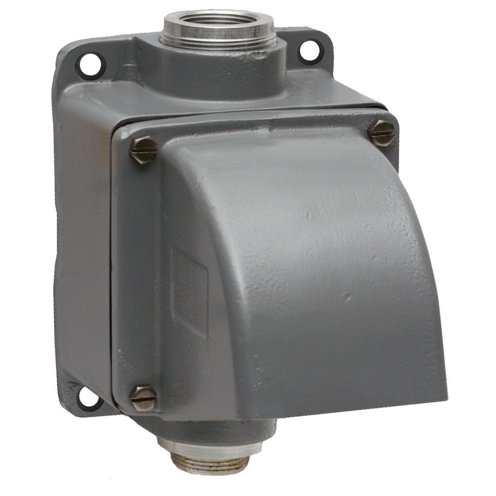 Product image for Hubbell MB601007W PS, INS, FT BOX, 60/100A, 1 1/2" HUB, ALUM