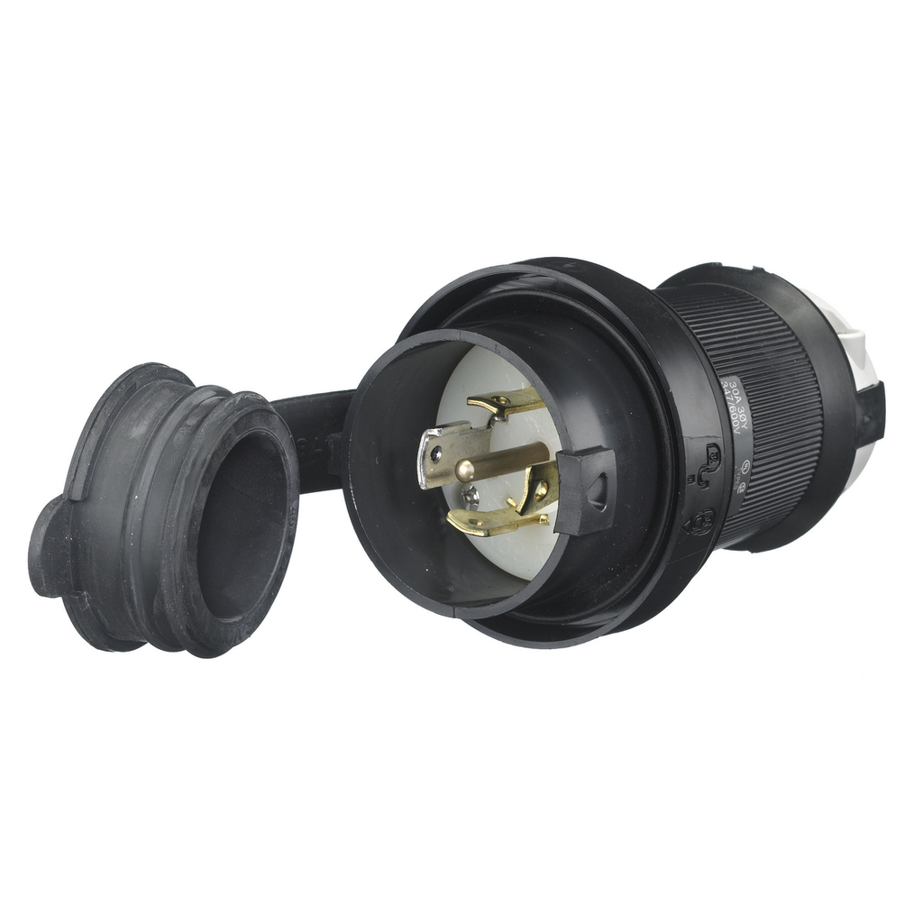 HCI HBL2831SW LKG WT S/SHRD PLUG, 3 Product image for HCI HBL2831SW LKG WT S/SHRD PLUG, 3