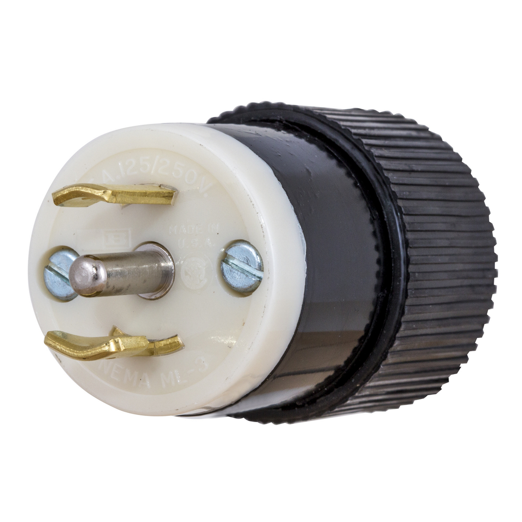 Product image for LKG PLUG, MIDGET,15A 125/250V, ML-3P