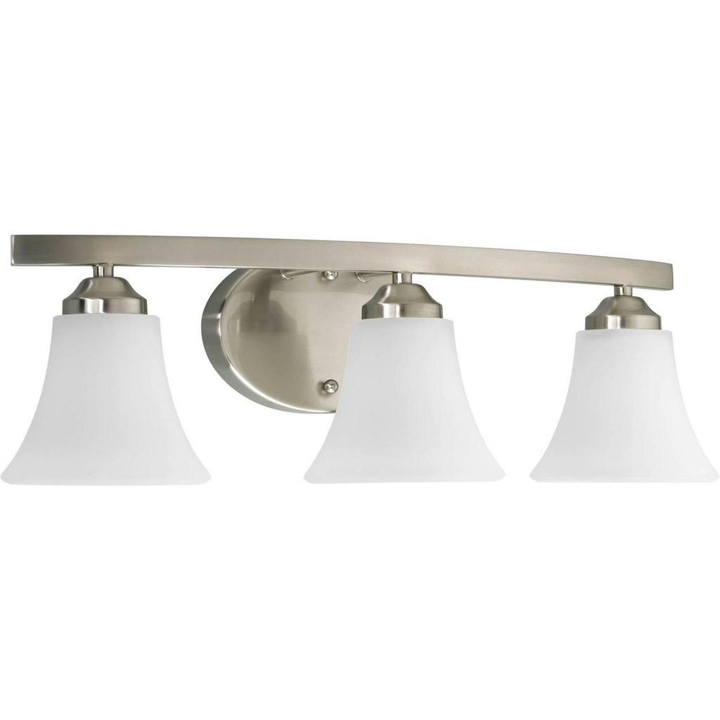 Three-Light Brushed Nickel Bath Light