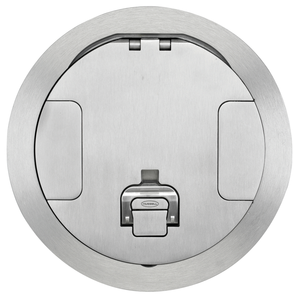 Product image for Hubbell CFBS1R8CVRALUCFB ROUND 8 INCH COVER, ALUMINUM