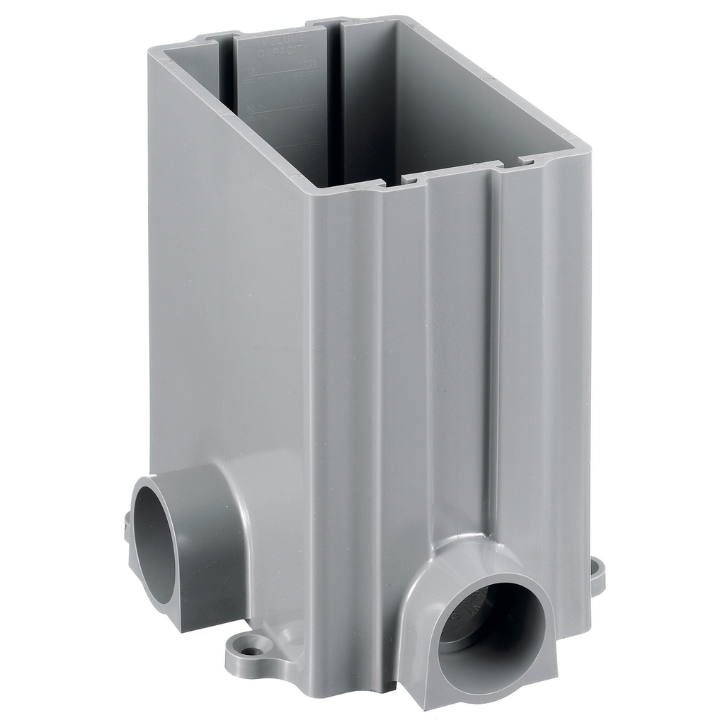 Mayer-DDS-1-Gang Rectangular PVC Box, 3.00" Minimum Depth of Pour-1