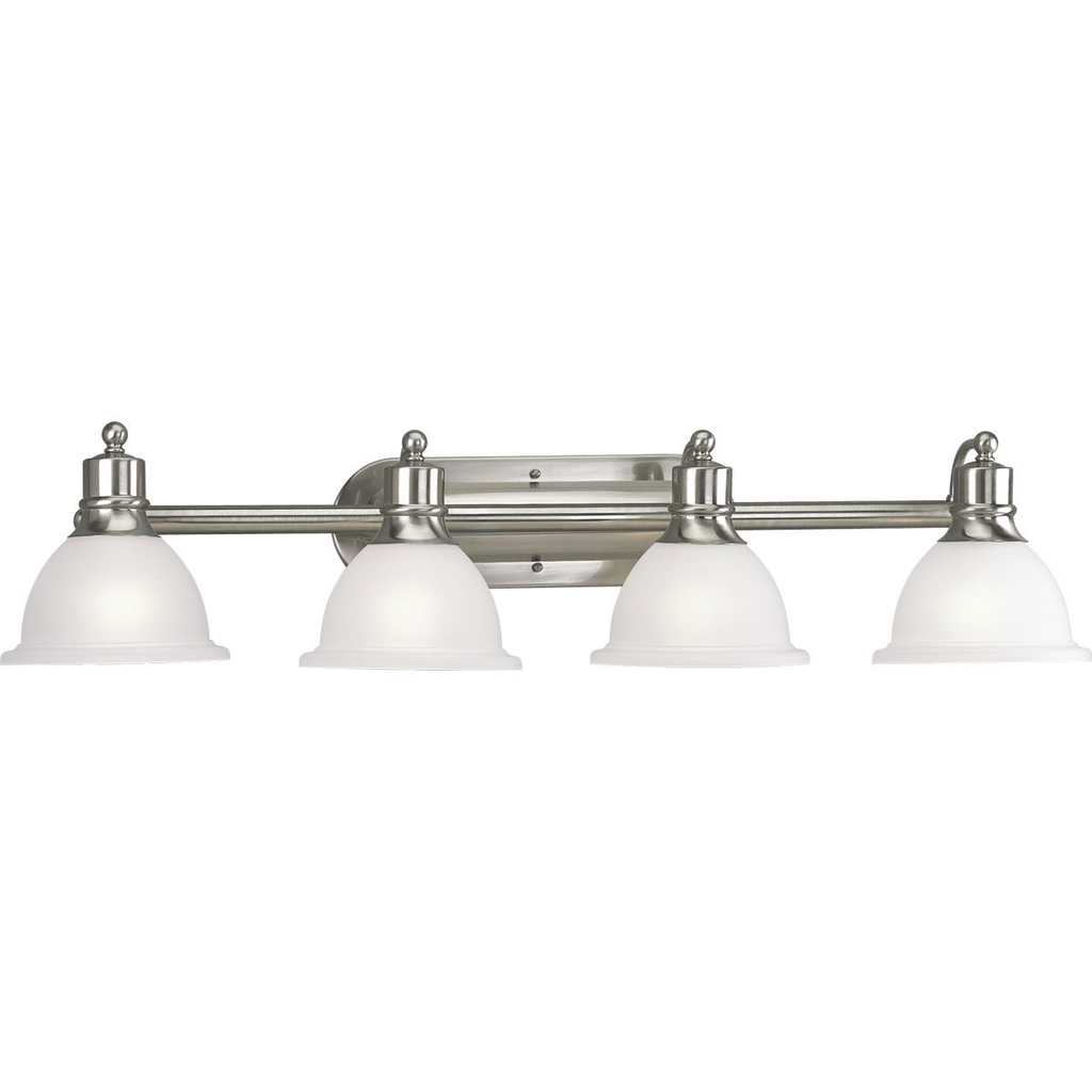 Four-Light Brushed Nickel Bath Light