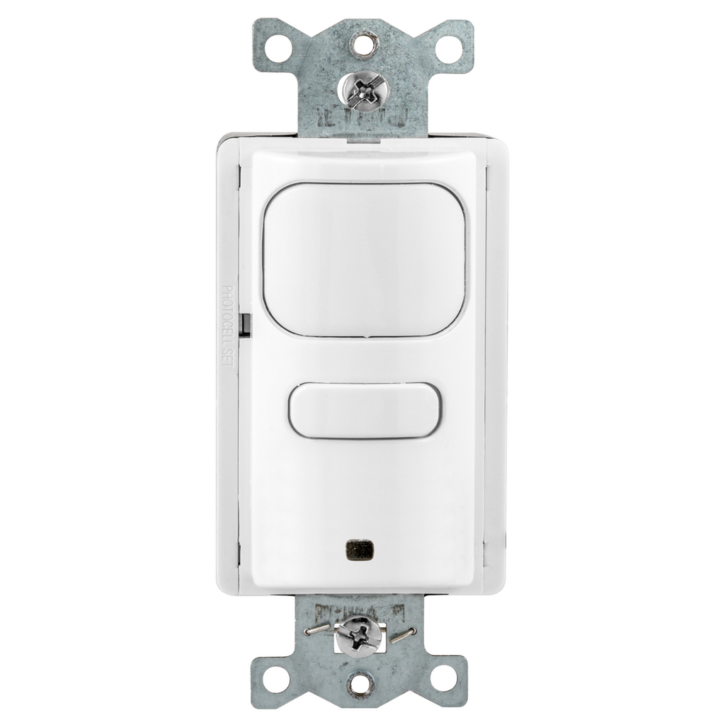 Product image for Current AP2000W1 1800 W 120/277 VAC 1000 Square Foot White Passive Infrared Occupancy Sensor Wall Switch