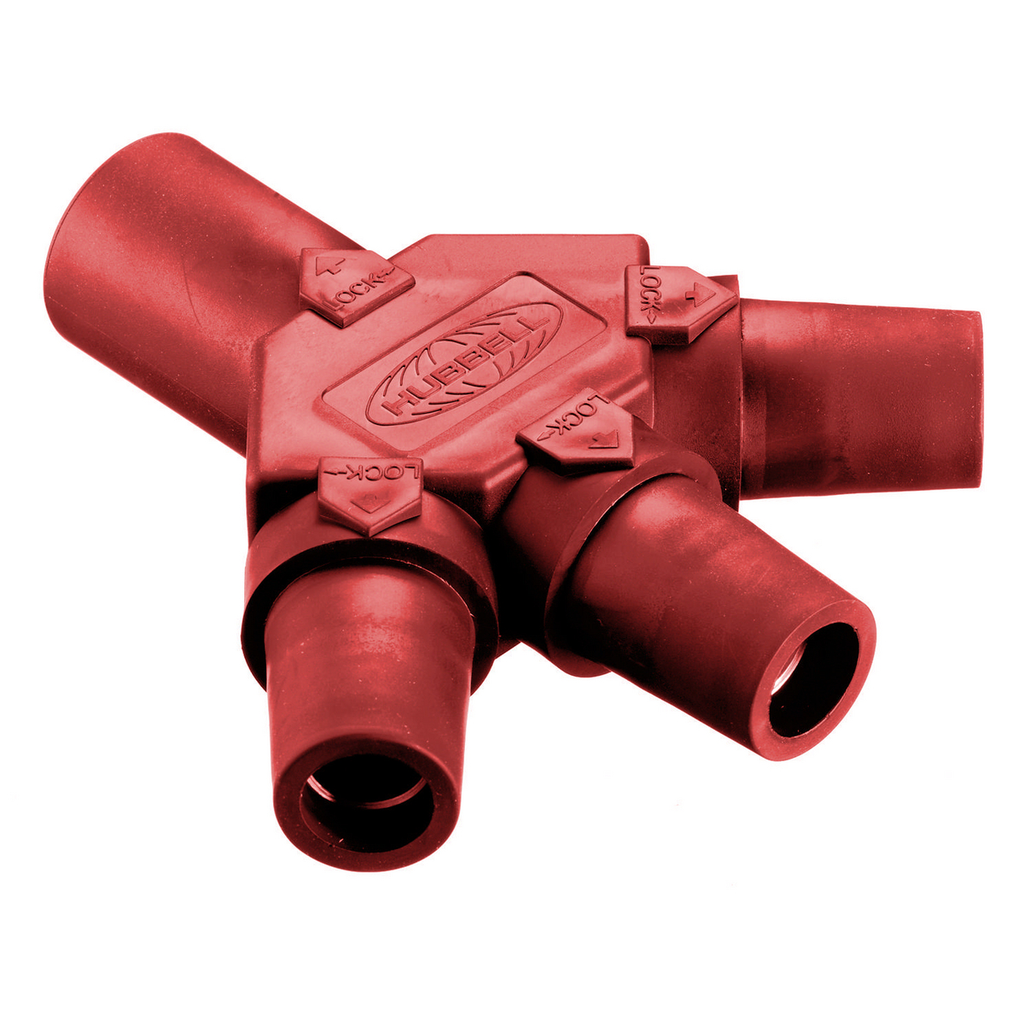 Product image for Hubbell HBLM3FR Single Pole, TRI TAP, M-F-F-F, RED