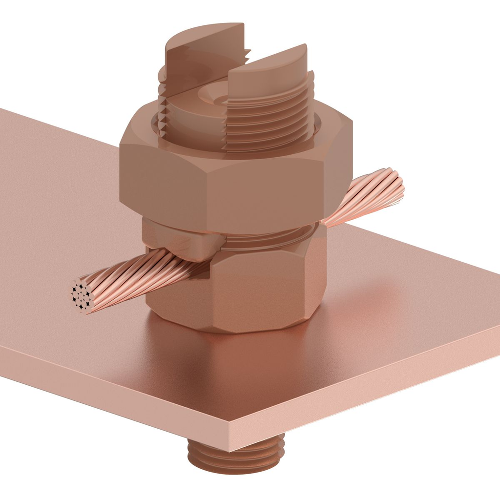 Burndy KC23 Mechanical SERVIT POST™ Connector; Cable to Flat, 82 AWG