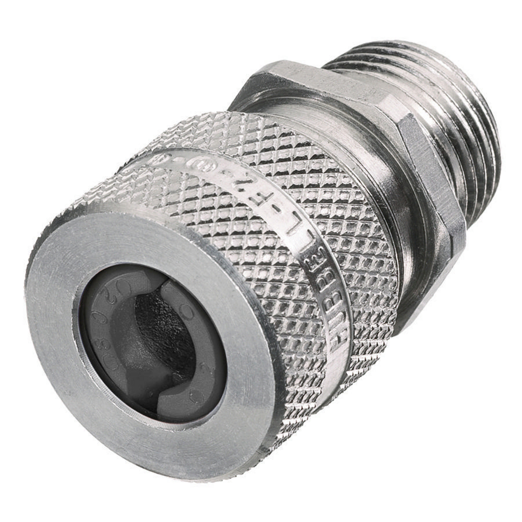 Product image for Hubbell / Kellems SHC-1043 1" x .88"-1.00" Straight Male Cord Connector - Aluminum