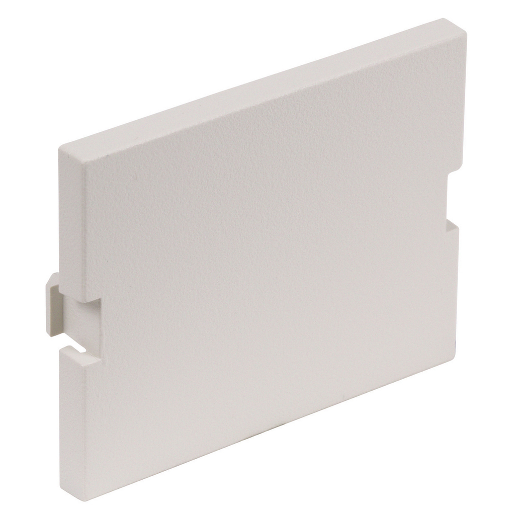 Product image for Hubbell Wiring Devices IMB15OW 1.5 Rack Unit Office White Unloaded Keystone Blank Module