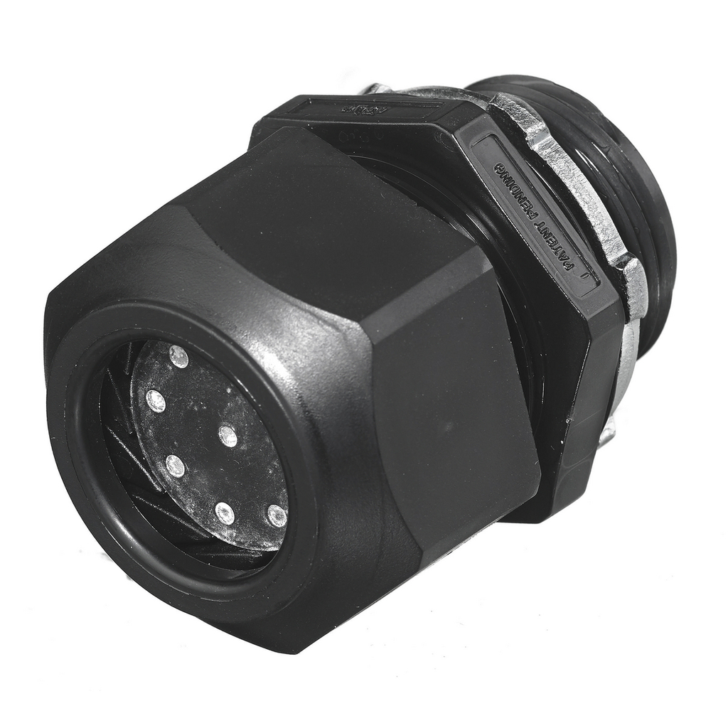 Product image for Hubbell SEC75B3523/4" BK 3 HOLES 5.2MM