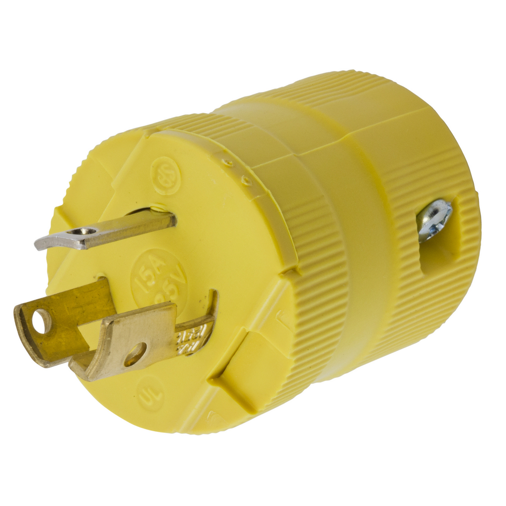 Hubbell HBL4773VY 15 Amp 277 VAC NEMA L7-15P Yellow Nylon Locking Plug Product image for Hubbell HBL4773VY 15 Amp 277 VAC NEMA L7-15P Yellow Nylon Locking Plug