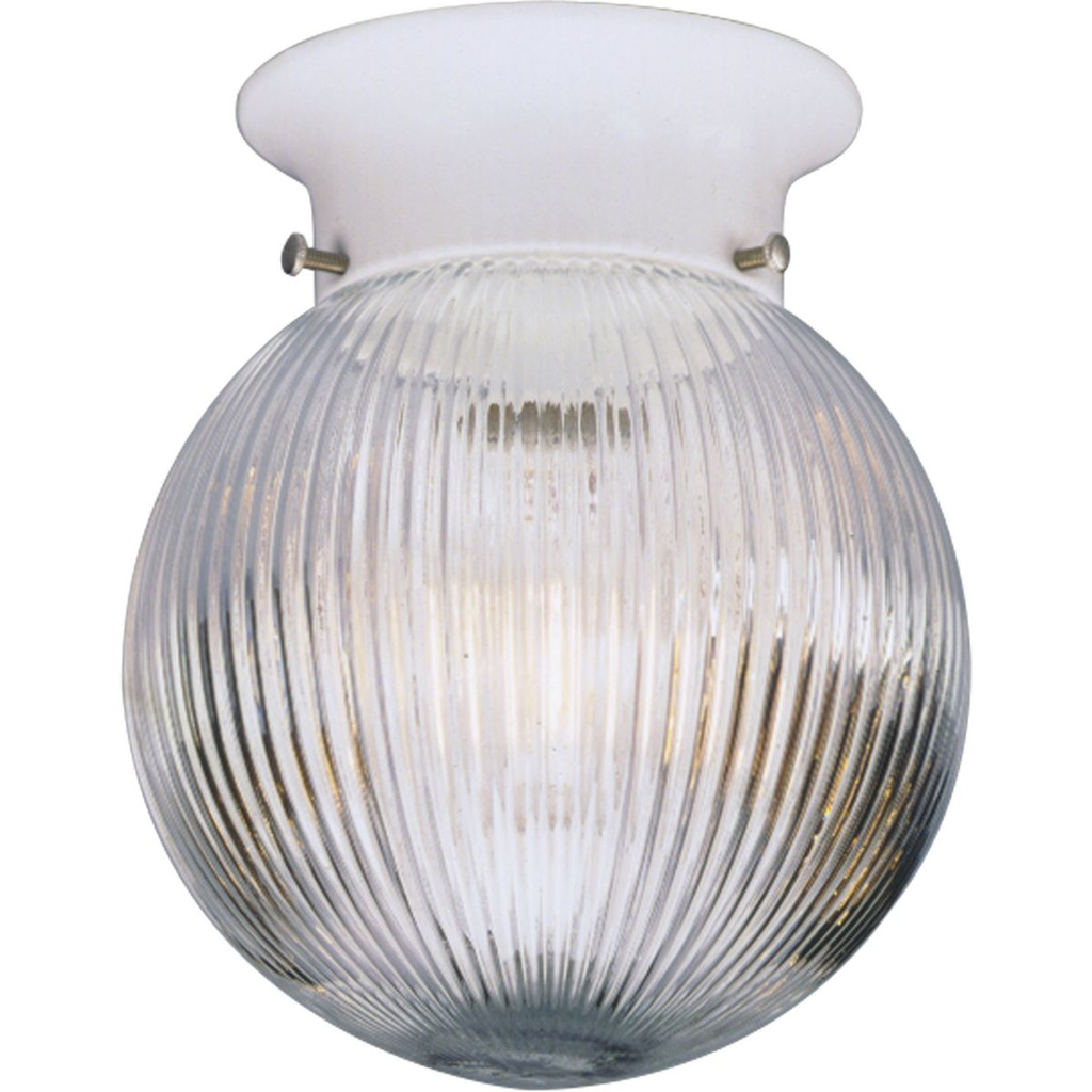 Product image for Progress P3599-30 One-Light Glass Globe 6-3/8" Close-to-Ceiling