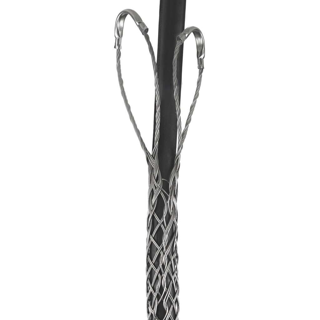 Product image for Hubbell / Kellems 02407005 Support Grip, Double Eye, Double Weave, Split Mesh, Lace Closing, Stainless Steel, 2.00-2.49"