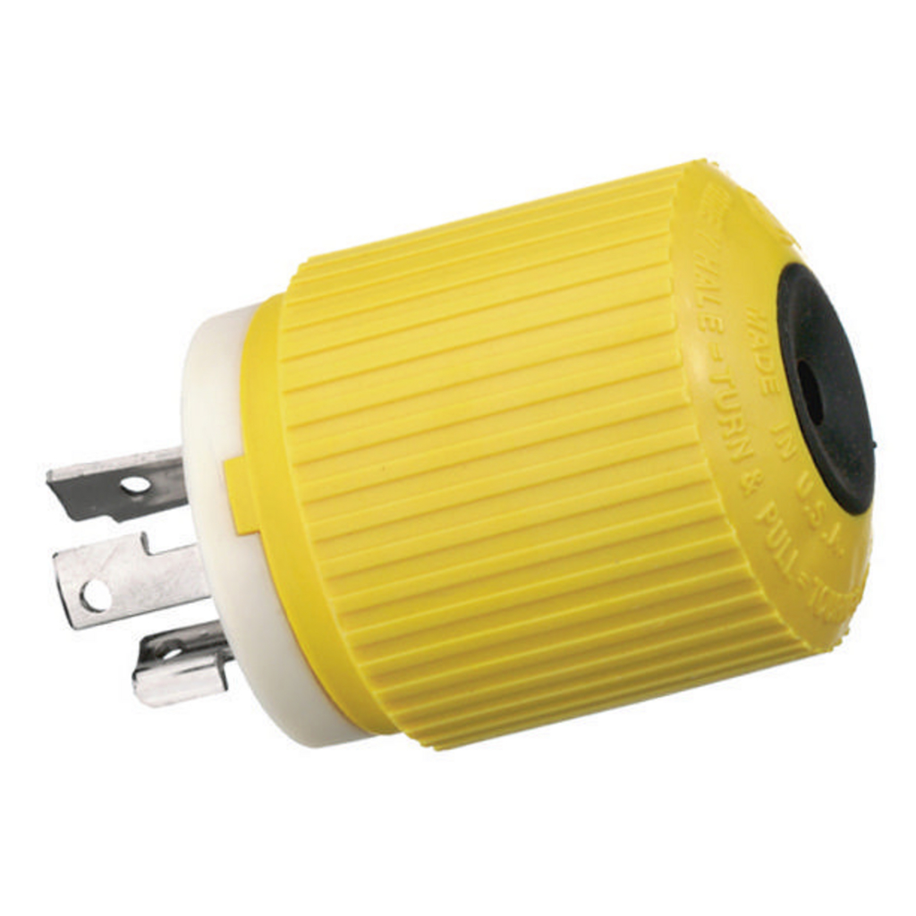 Hubbell HBL328DCP Locking Marine Plug, 24-32 VDC Product image for Hubbell HBL328DCP Locking Marine Plug, 24-32 VDC