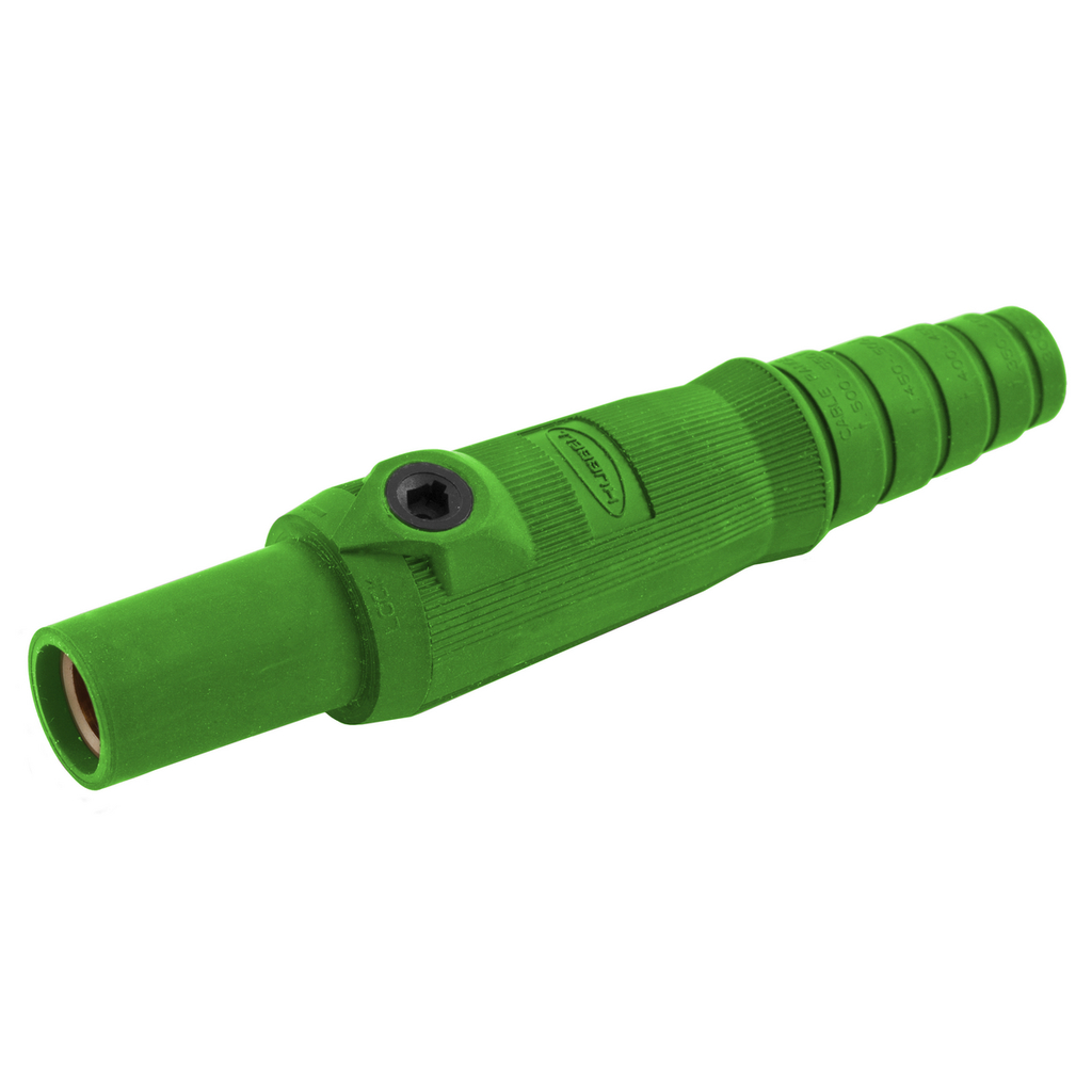 Product image for Hubbell HBL15FGN SINGLE POLE SER 15 FeMale Plug, 150A, GN