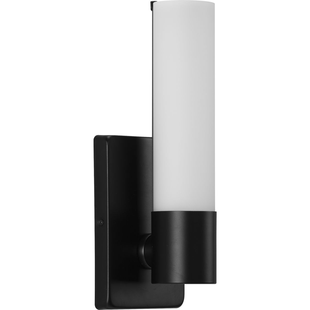 Product image for Progress P710047-031-30 Blanco LED Collection Black One-Light LED Wall Bracket