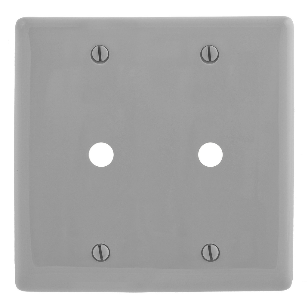 Product image for HWDK NP21GY WALLPLATE, 2-G, 2) .406