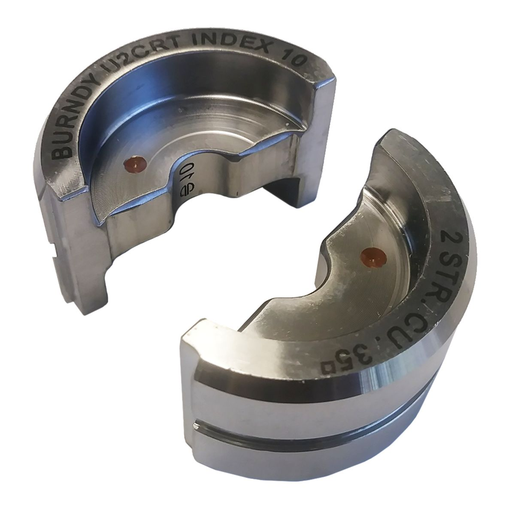 Product image for BUR U2CRT U-DIE, #2 AWG