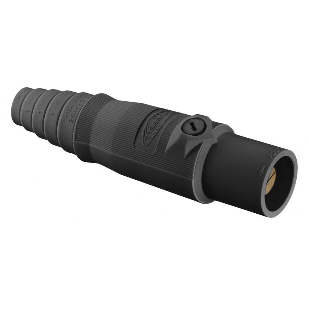 Product image for Hubbell HBL300MBK 300 Amp 600 VAC 250 VDC 1-Pole Black Male Plug