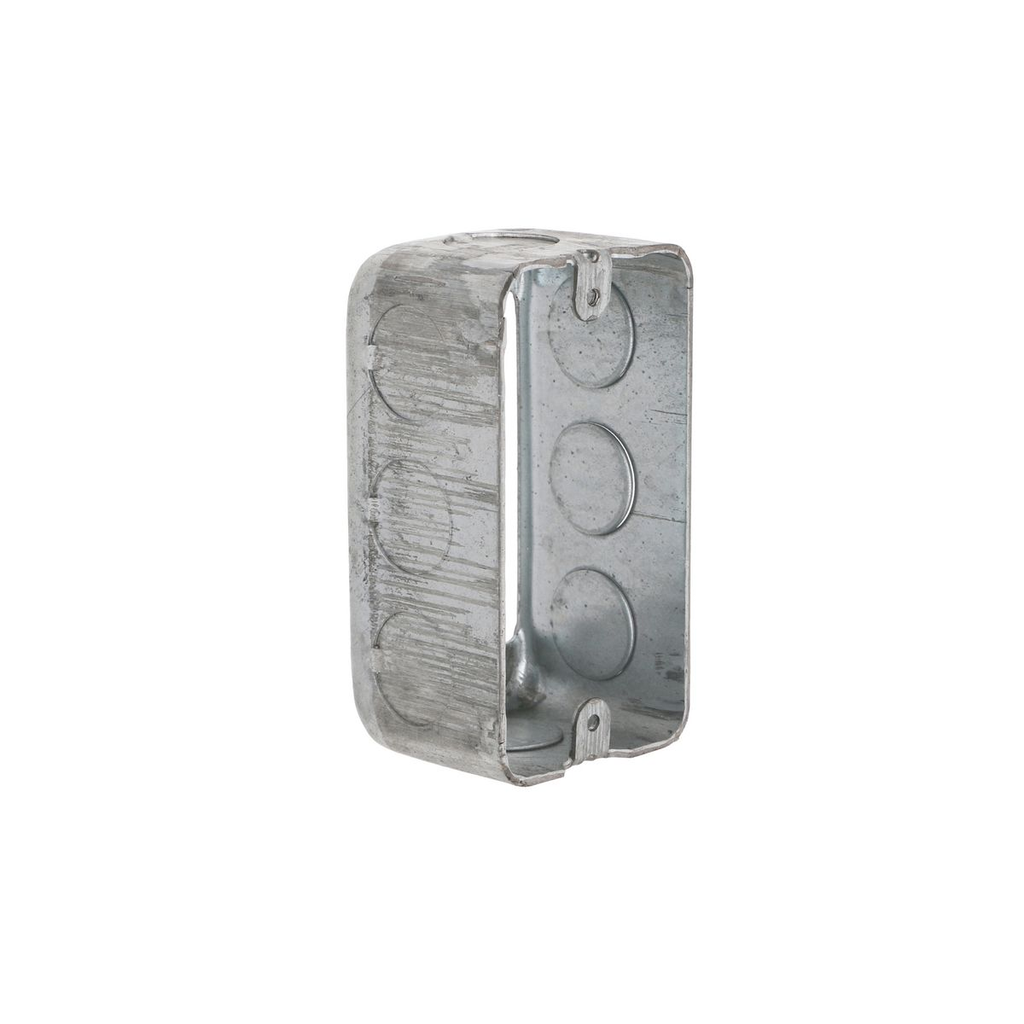 Product image for Raco 665 4" x 2" Steel Handy Box Extension, 1-7/8" Deep, 1/2" End Knockouts