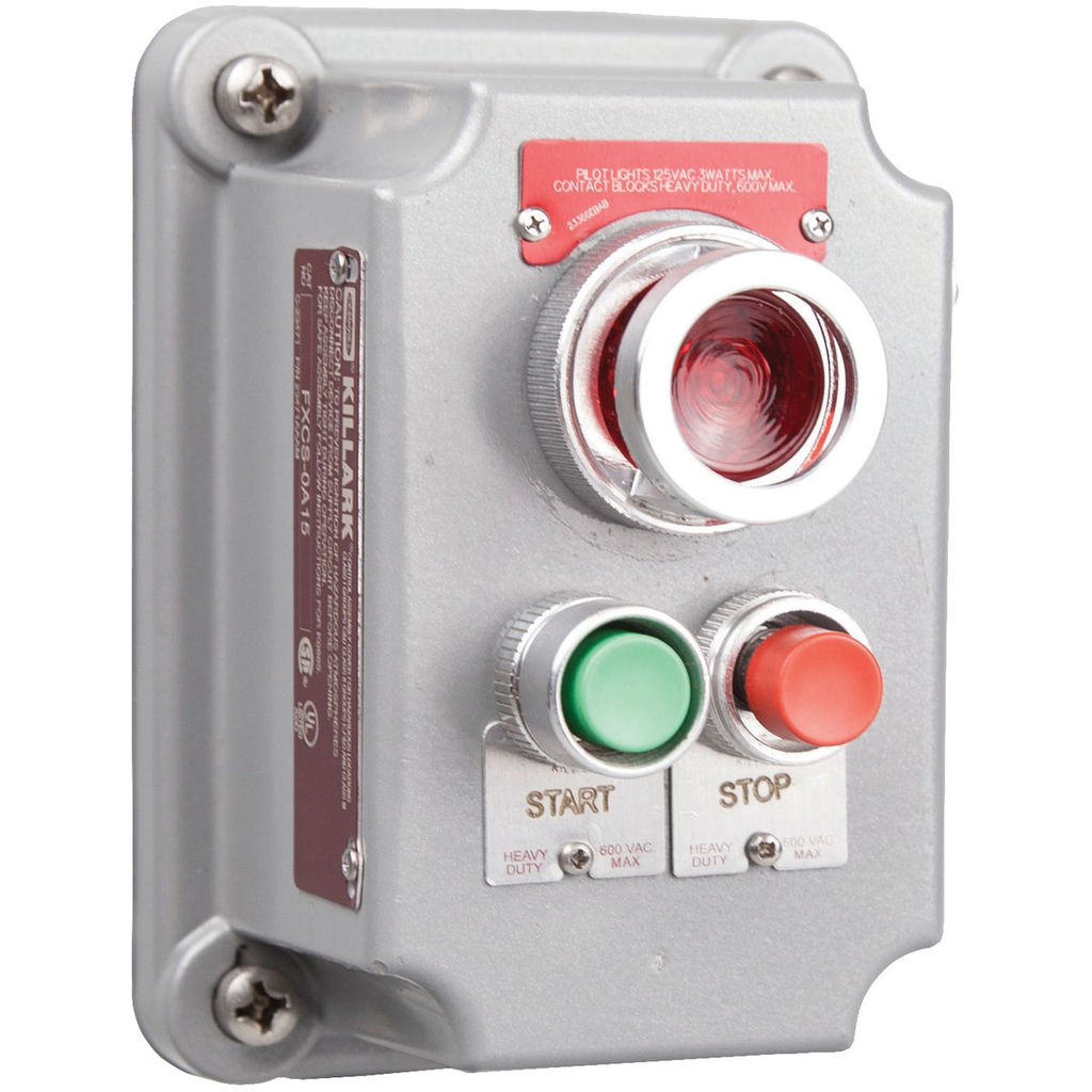 Product image for Killark FXCS-0A15 FXCS Momentary Contact, 2 Mini Push Button, 1 Pilot Light