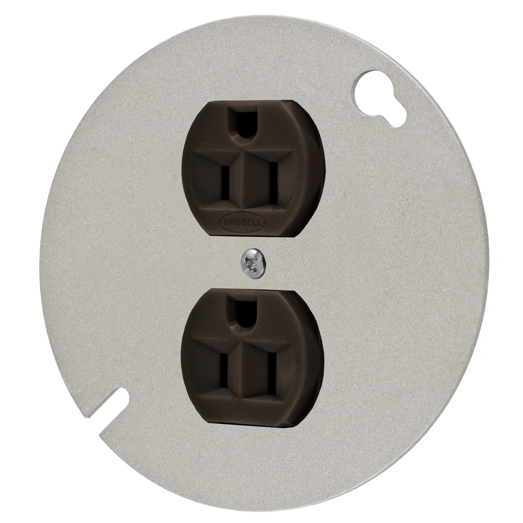 Product image for Hubbell HBL5253 5-15R NEMA 4 Inch Round Cover Receptacle