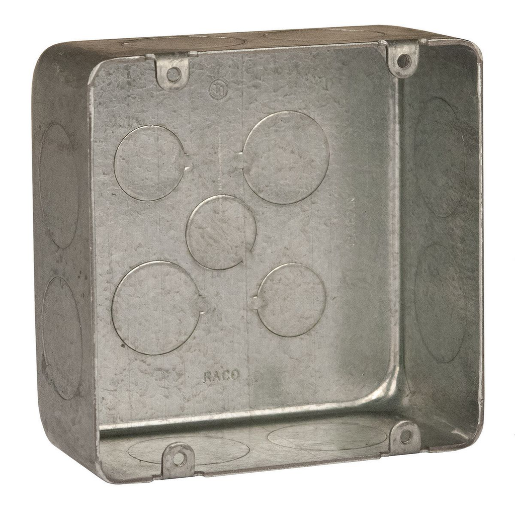 Product image for RACO 258PL 4-11/16 PLENUM BOX 1 KO