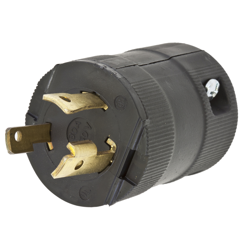 Hubbell HBL2621VBK Locking VAL Plug, 30A 250V, L6-30P, BK Product image for Hubbell HBL2621VBK Locking VAL Plug, 30A 250V, L6-30P, BK