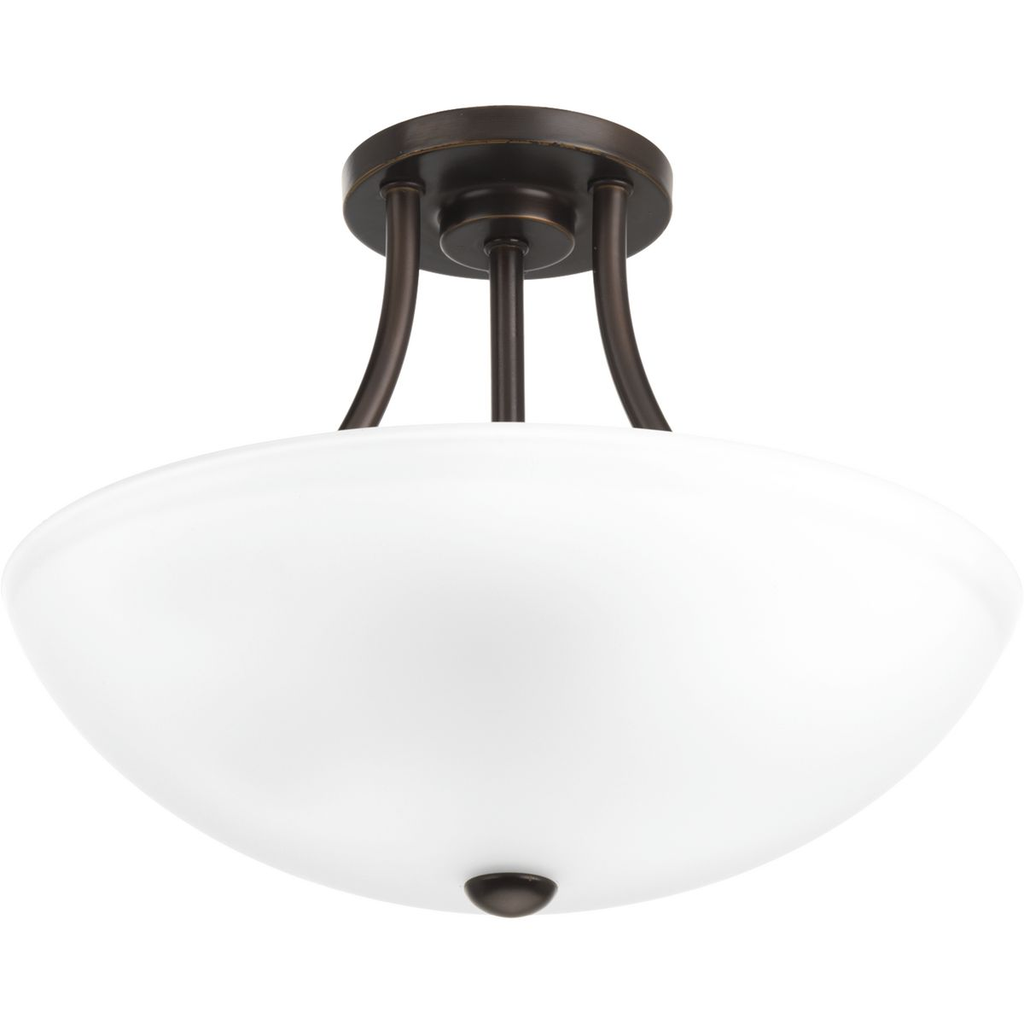 Product image for Progress P3748-20 Gather Collection Two-Light 12-7/8" Semi-Flush Convertible