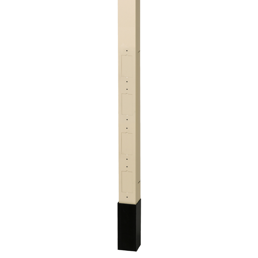 Product image for Hubbell HBLPPO15AI SVCE POLE, 15'2", BLANK w/DIVIDER IVORY